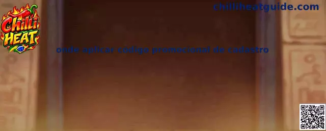 Onde aplicar código promocional de cadastro