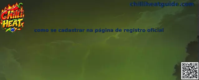 Como se cadastrar na página de registro oficial