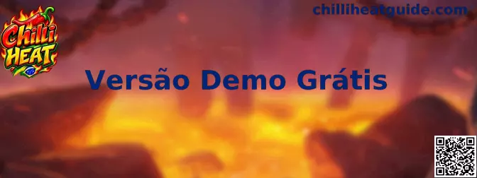 Interface temática do jogo Chilli Heat na versão de demonstração gratuita